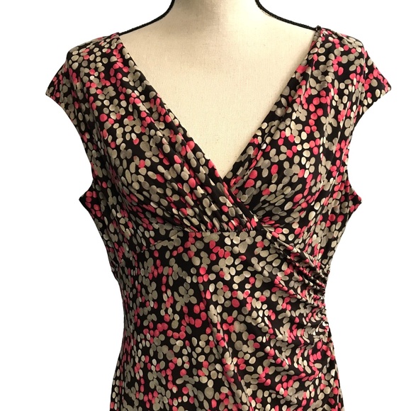 Lauren Ralph Lauren Dresses & Skirts - Ralph Lauren Brown & Coral Print Dress